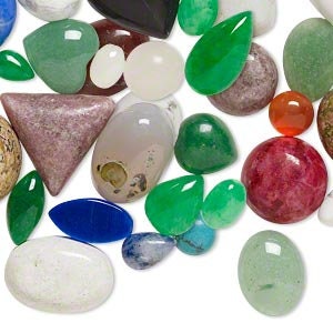 Mixed Multi Gemstone Cabochon Stones                175