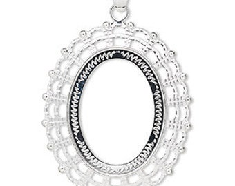 Fancy Pendant Setting for 40mmx30mm Stones    245