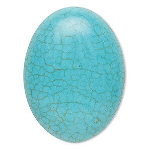 Turquoise Imitation Resin Cabochon Stone           187