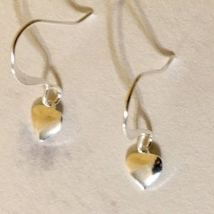 Silver Plated Heart Earrings