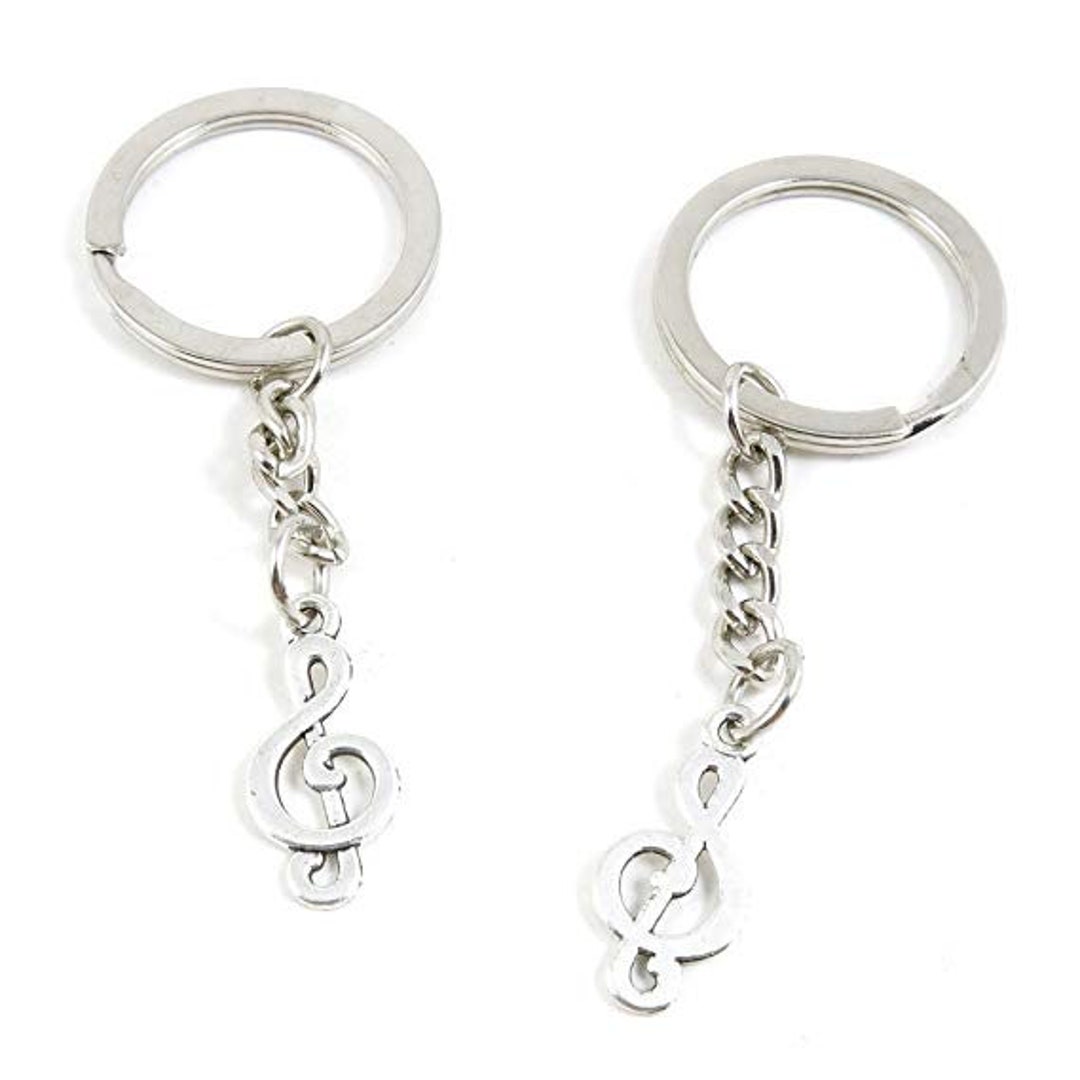 Musical Note Keychain - Etsy