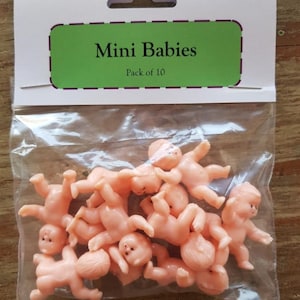 13pcs TINY PLASTIC BABIES Vintage Mini Baby Dolls Painted -  Canada