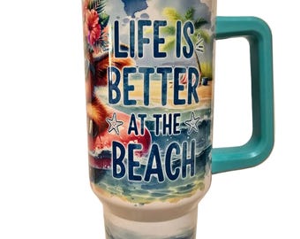 Beach hair don't care Heifer 40oz Tumbler