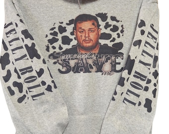 Save me cow print women's hoodies