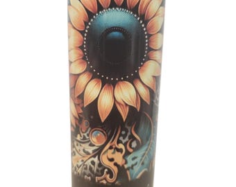 Sunflower 20oz Tumbler, Inspirational Travel Mug