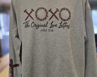 The original Love Letters John 3:16 Sweatshirt