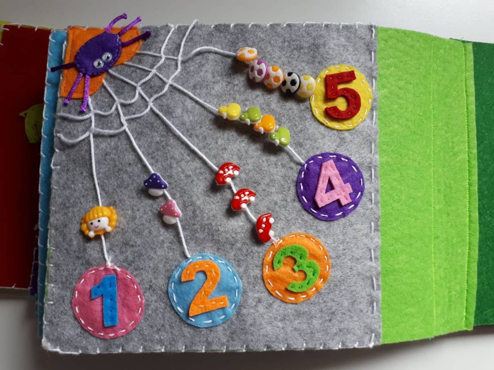 hahaland Livres Occupés Montessori pour Enfants de 1 An, Planche d