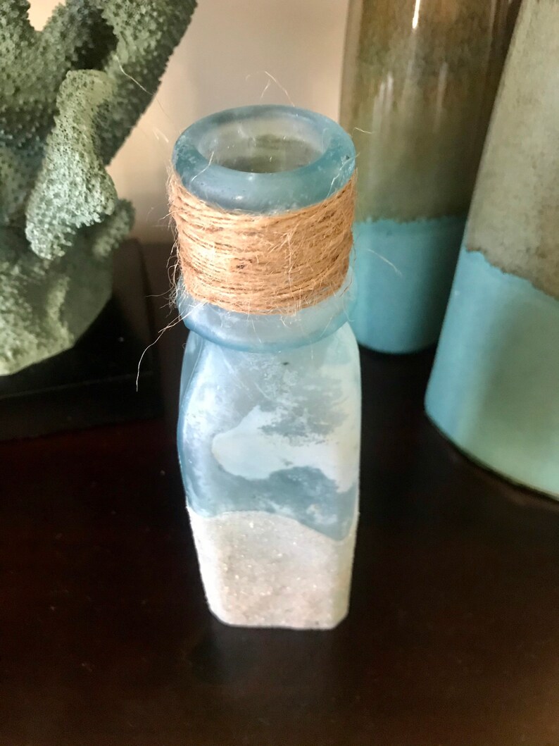 Antique Key West Glass Bottle With Sand 2 Etsy