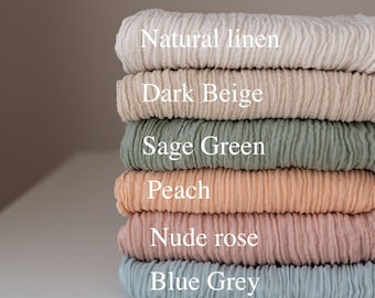 DOUBLE GAUZE Peach Table Runner for Arch Decor and Tabletop Event Decor Hand-Dyed Cheesecloth Table Runner Fall Weddings  Cheesecloth wrap
