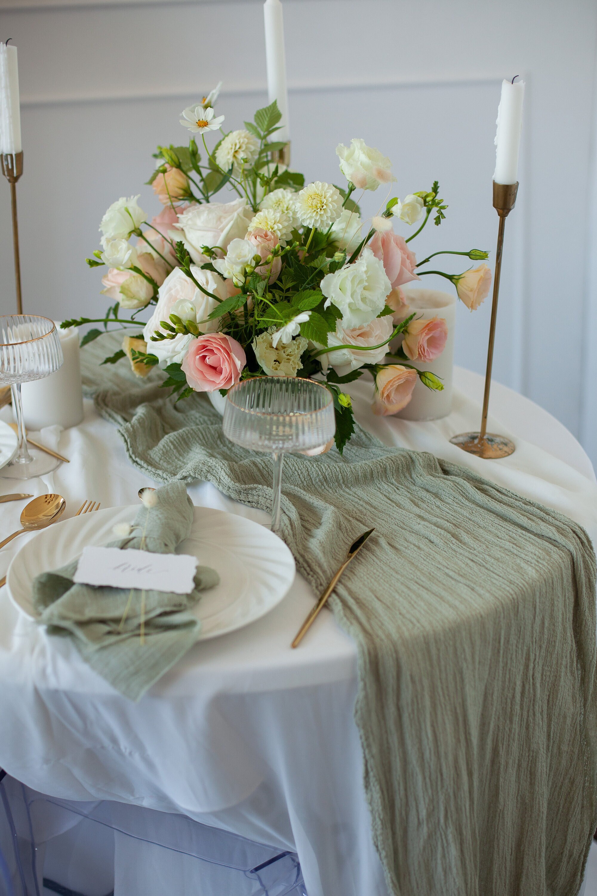 Sage Green Boho Wedding Sage Ceremony Rustic Wedding Arbor Etsy