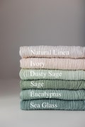 Sage Boho DOUBLE GAUZE Table Runner Arch Decor Tabletop Event Decor Sea Glass Cheesecloth Beige  SET Table Runner Fall Wedding Farmhouse product logo