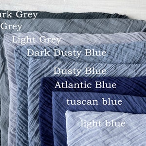 Grey gauze dinner napkins for wedding,  Rustic Navy Wedding napkins Cheesecloth napkins  Wedding blue napkins, Cotton gauze napkins