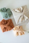 Furoshiki reusable gift wrapping Japanese wrapping cloth hand dyed  gauze fabric wrapping reusable simle gift wrapping for events product logo