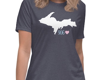 Women's Yooper T-Shirt | Upper Peninsula Michigan Tee, 906 Shirt for Women, UP North Apparel, Yooper Gift