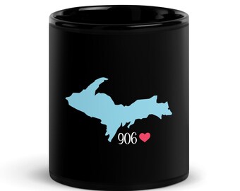 Yooper 906 Mug | Michigan Upper Peninsula Mug, Kitchen, Home, Gifts, Northern MI, Accessories, Travel