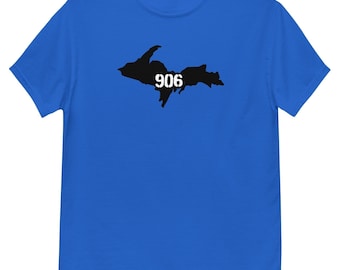 Men's Yooper Michigan 906 T-Shirt: Upper Peninsula MI, Clothing, Yooper Shirts, Yooper Gifts