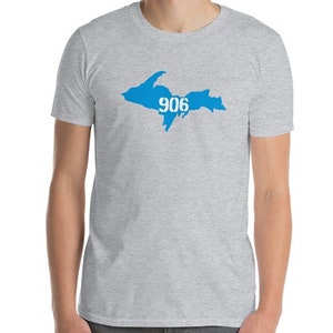 Camiseta Yooper para hombre / Camiseta de la Península Superior de Michigan, Camiseta 906 UP, Regalo Yooper, Ropa