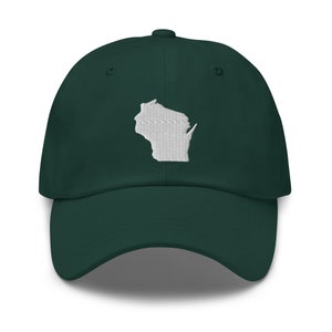 Wisconsin Hat | Embroidered Wisconsin Cap, Wisconsin Accessories, Unisex Wisconsin Gifts