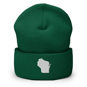 Wisconsin Beanie | Wisconsin Outdoor Hat, Wisconsin Gear, Wisconsin Winter Beanie, Wisconsin Gifts