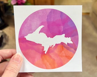Yooper Car Decal | Upper Peninsula Michigan Vinyl Sticker | UP North 906 Yooper Window Decal