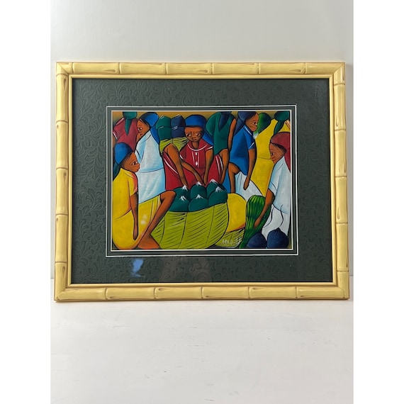 Haiti Folk Art Painting by Morell Original Art Haitian Paintings