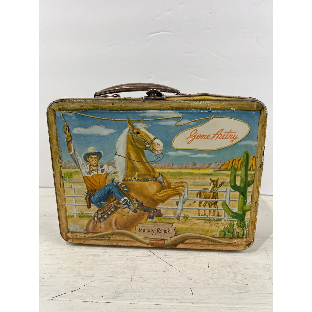Vintage Gene Autry 1954 Lunch Box Melody Ranch - Etsy