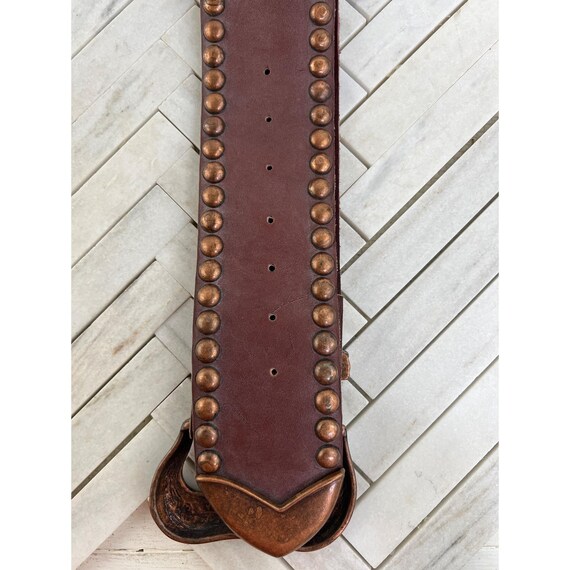 Vintage Michael Morrison MX Wide Studded Belt, 39 Vintage Michael Morrison MX Wide Studded Belt, 39