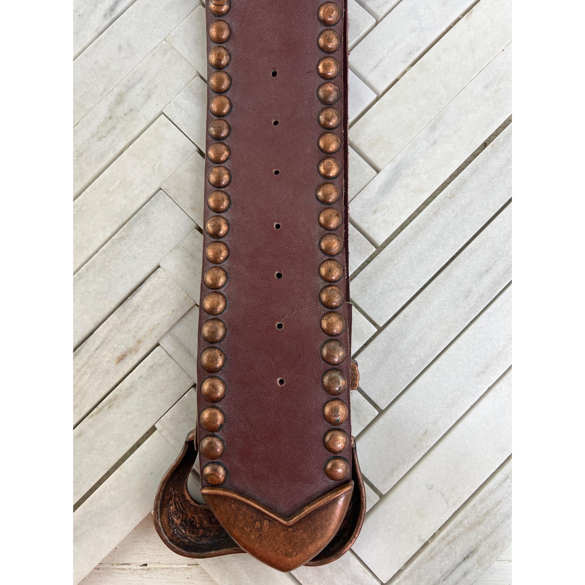 Vintage Michael Morrison MX Wide Studded Belt, 39