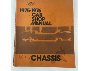 Vintage 5 Volume Set of 1975-1976 Ford Car Shop Manuals - Etsy