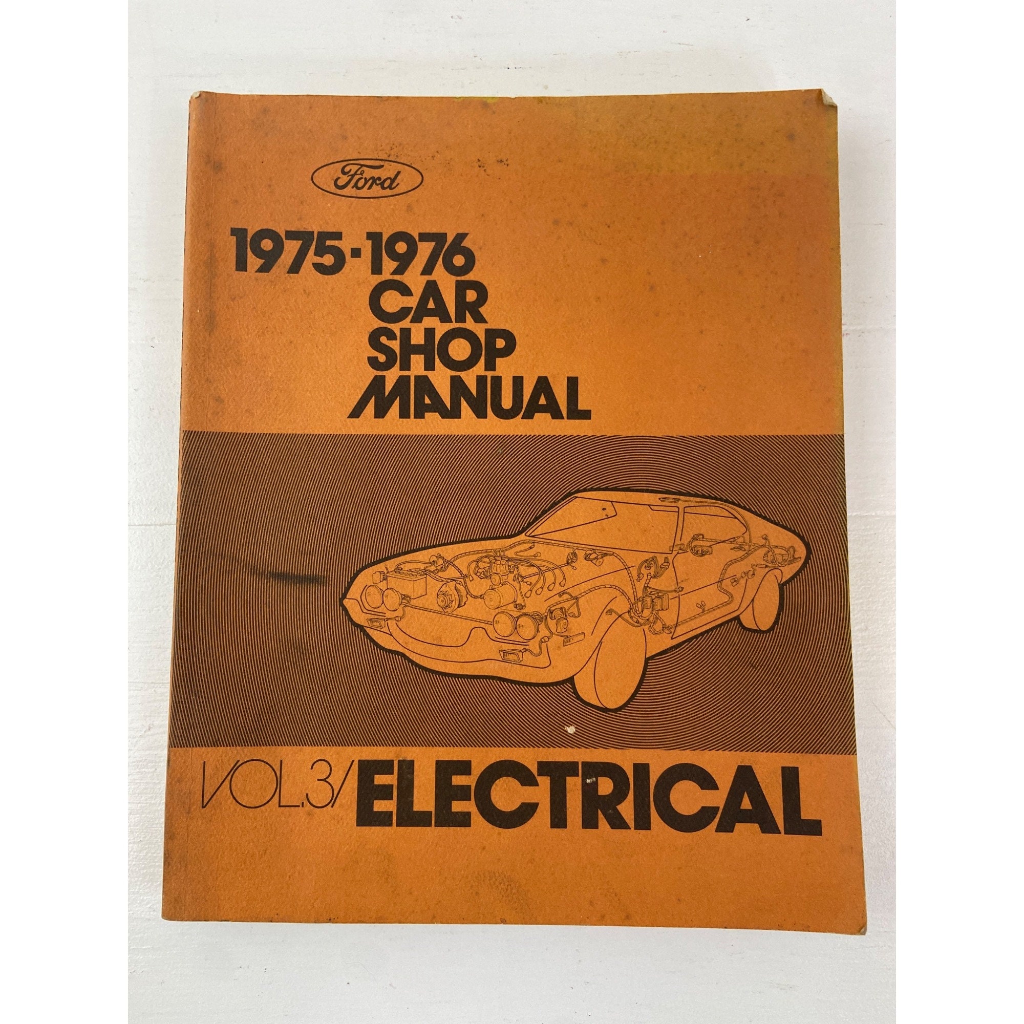 Vintage 5 Volume Set of 1975-1976 Ford Car Shop Manuals - Etsy