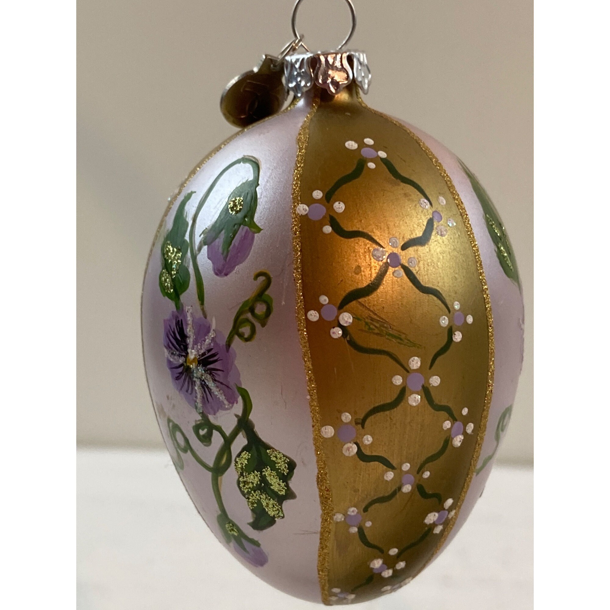 Vintage Dept. 56 Egg Shaped Christmas Ornament - Etsy