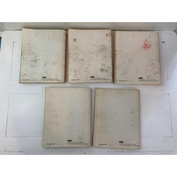 Vintage 5 Volume Set of 1975-1976 Ford Car Shop Manuals - Etsy