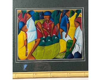 Haiti Folk Art Painting by Morell Original Art Haitian Paintings