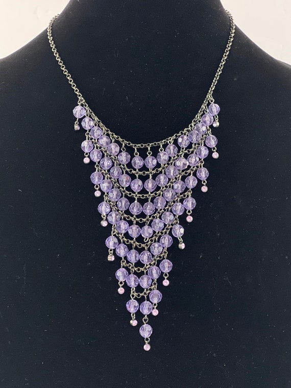 Beautiful Purple Beaded Necklace