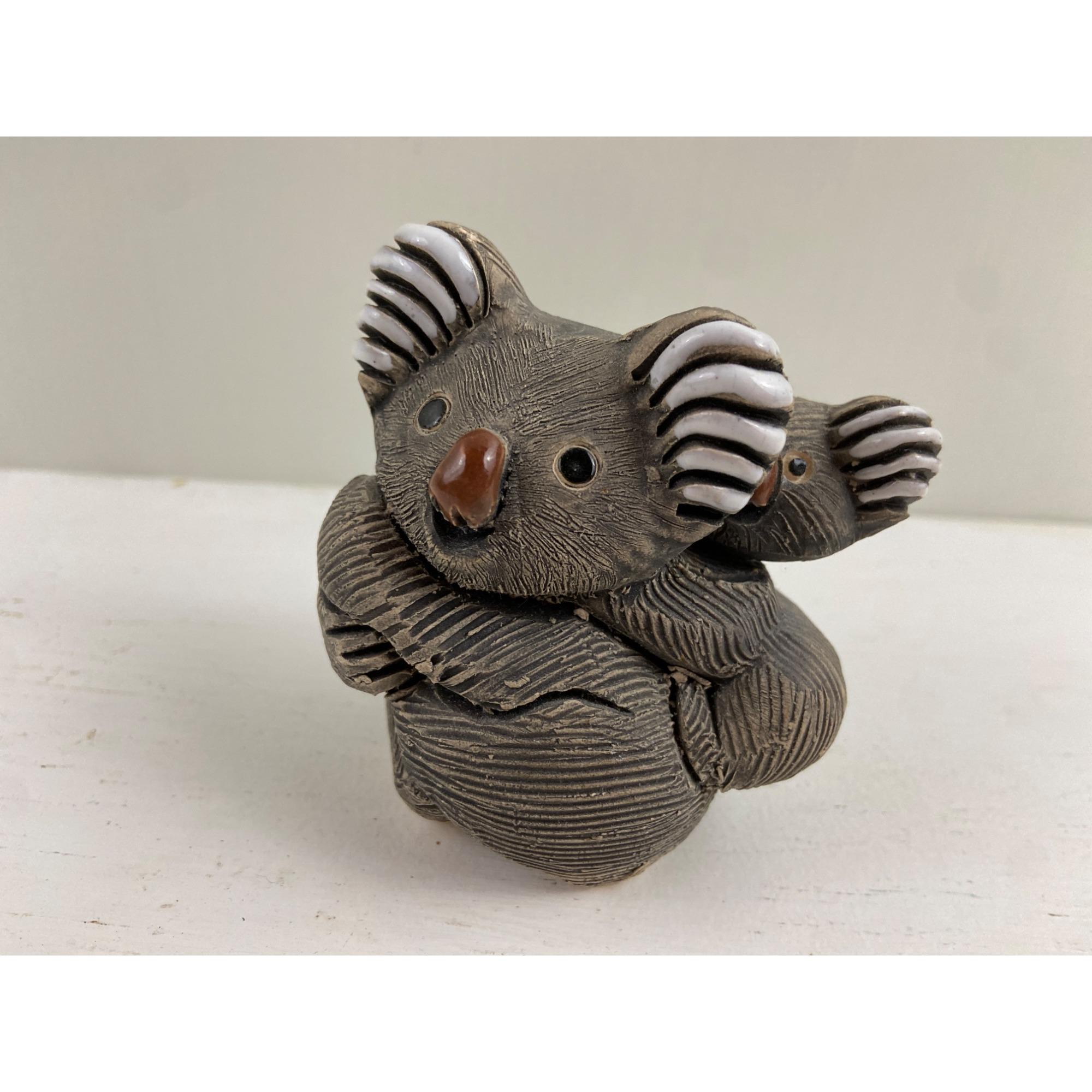 Artesania Rinconada Koala With Baby Ceramic Figurine 3