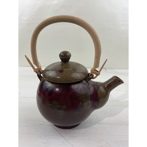 Vintage Japanische Steinzeug Teekanne