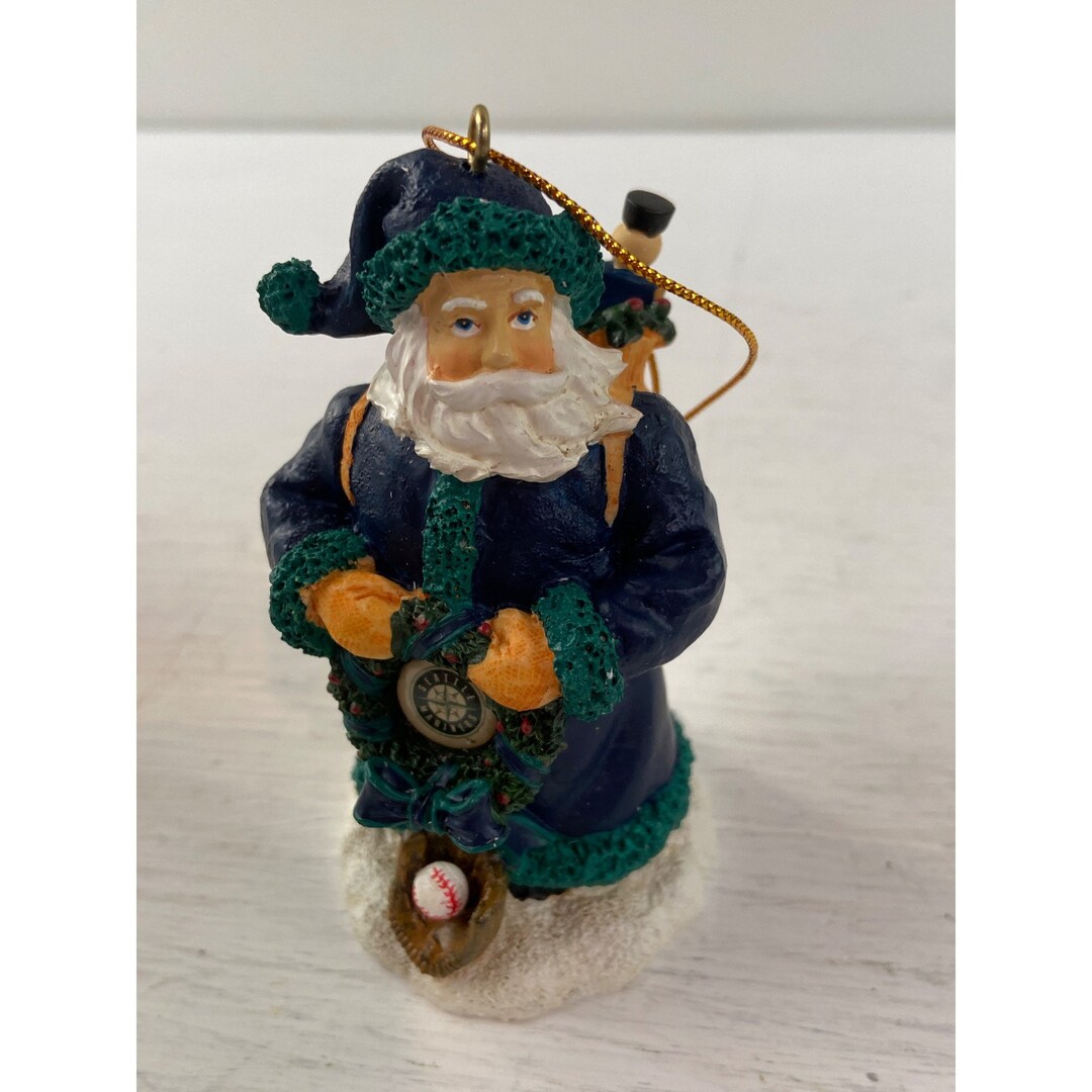 Vintage 2001 Seattle Mariners Santa Ornament First in A Limited Series