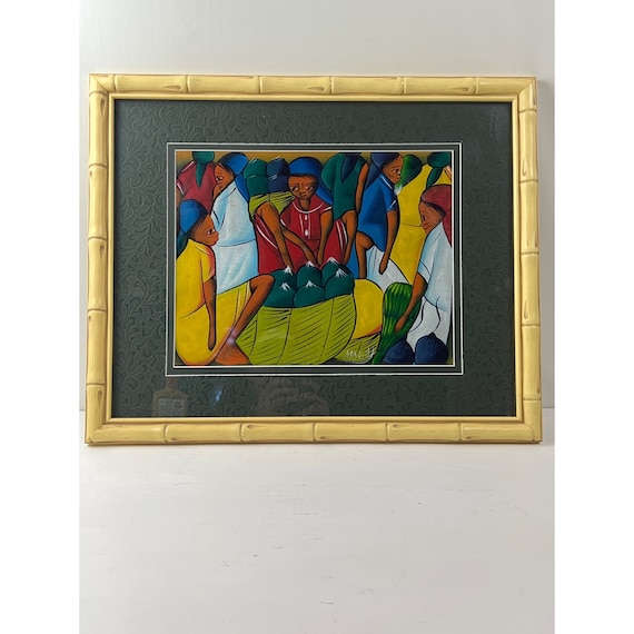 Haiti Folk Art Painting by Morell Original Art Haitian Paintings