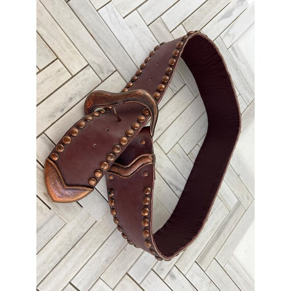 Vintage Michael Morrison MX Wide Studded Belt, 39