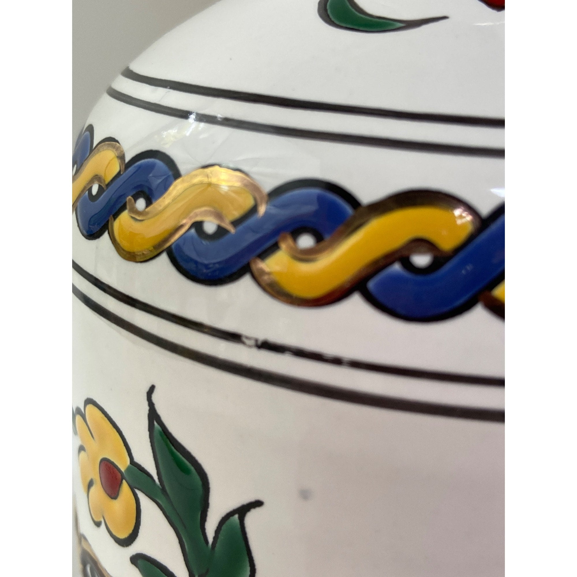 Vintage Manousakis-keramik Rodos-greece Porcelain Vase - Etsy