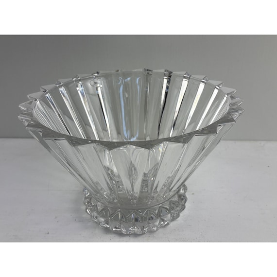 Vintage Rosenthal Kristallschale mit geriffeltem Design