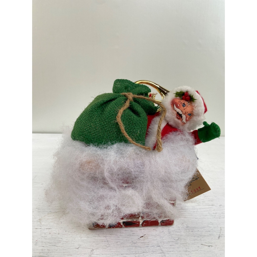 Rare - Vintage Christmas USA Annalee Santa Decoration (1964)