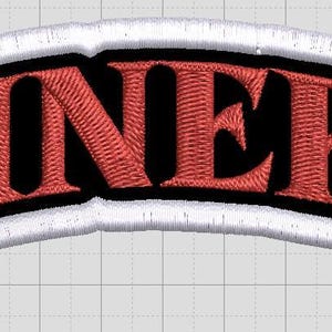 Niners Broderad Tyglapp, Broderi Tyglapp Sy på eller Stryk på