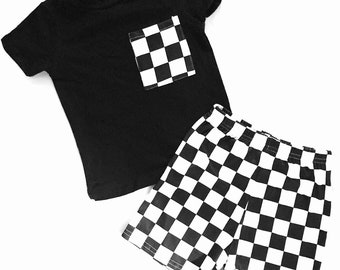 Meet you at the finish line tee & shorts set