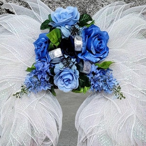 Angel Wings Wreath: Custom Color Floral Decor