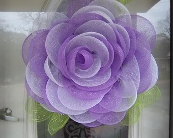 Spring Deco Mesh Wreath Etsy