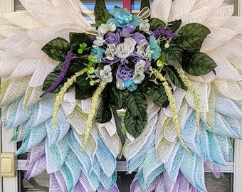 Angel Wing Wreath: Sympathy Easter Decor