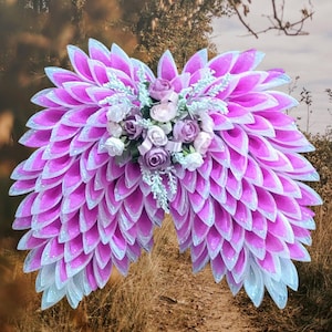 Angel Wings Wreath: Custom Color Floral Decor