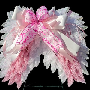 Angel Wings Wreath: Memorial Decor, Easter, Mother&#39;s Day