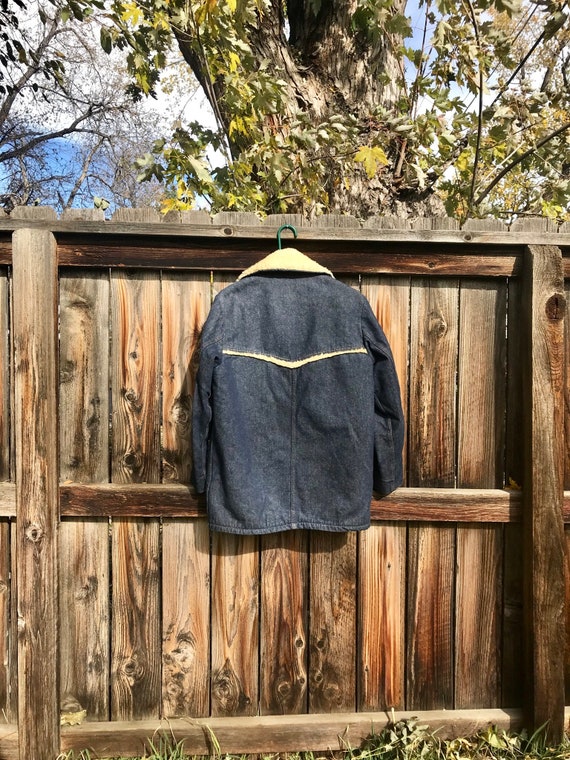 VTG 70's Sears Roebuck Chore Jacket - Sz S-M - image 2